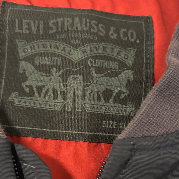 Men's Blue Levi Strauss Lightweight Jacket - Picture 3 of 6